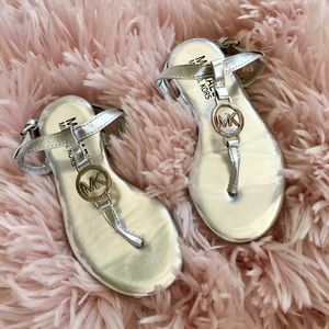 Micheal Kors Silver Sandals